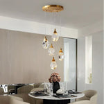 Angle Multi-Lights Round Chandelier