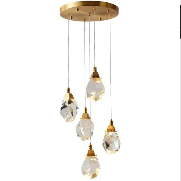 Angle Multi-Lights Round Chandelier