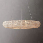 Halo Luminous Crystal Round Chandelier 41"