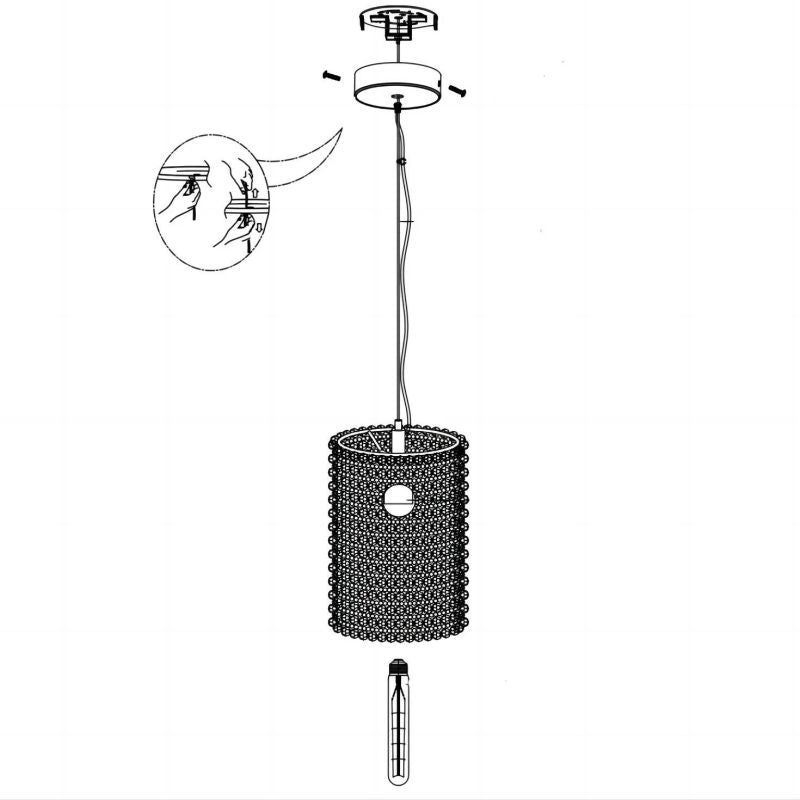 Halo Luminous Crystal Pendant Light