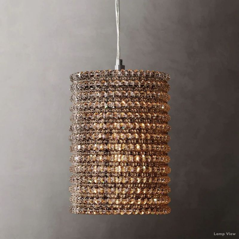 Halo Luminous Crystal Pendant Light