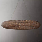 Halo Luminous Crystal Round Chandelier 59"