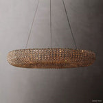 Halo Luminous Crystal Round Chandelier 32"