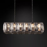 Harlow Chiseled Crystal Rectangle Chandelier 42"