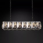 Harlow Chiseled Crystal Rectangle Chandelier 54"