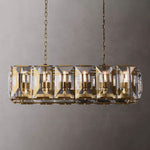 Harlow Chiseled Crystal Rectangle Chandelier 42"