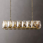 Harlow Chiseled Crystal Rectangle Chandelier 54"