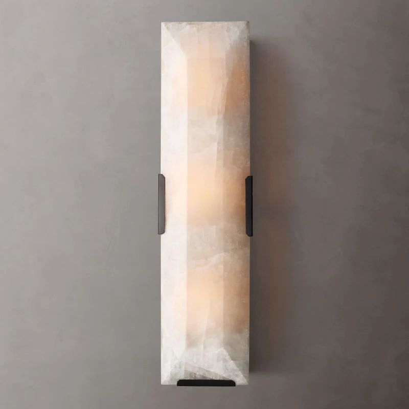 Harlow Chiseled Calcite Linear Wall Sconce