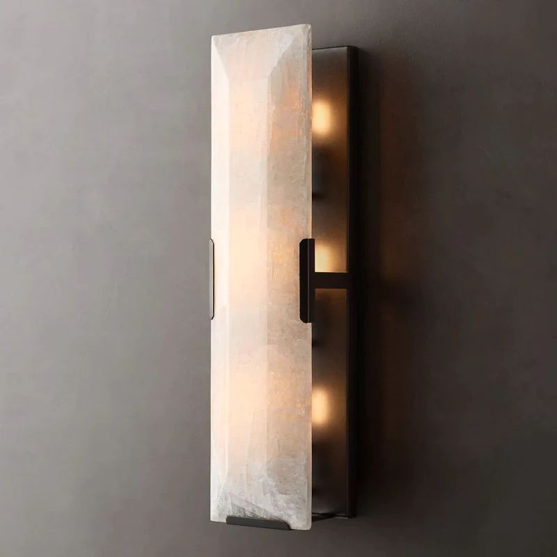 Harlow Chiseled Calcite Linear Wall Sconce
