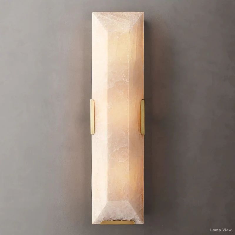 Harlow Chiseled Calcite Linear Wall Sconce