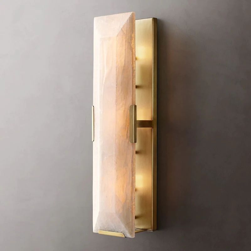 Harlow Chiseled Calcite Linear Wall Sconce