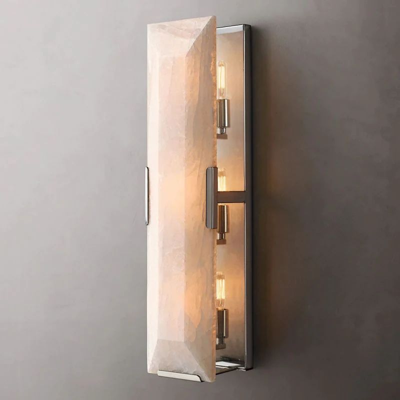 Harlow Chiseled Calcite Linear Wall Sconce