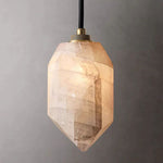 Harlow Chiseled Calcite Pendant Light