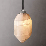 Harlow Chiseled Calcite Pendant Light