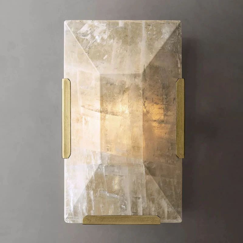 Harlow Chiseled Calcite Wall Sconce