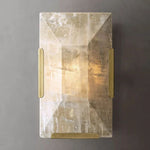 Harlow Mitered Calcite Wall Sconce