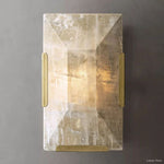 Harlow Chiseled Calcite Wall Sconce