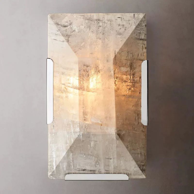 Harlow Chiseled Calcite Wall Sconce