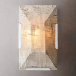 Harlow Mitered Calcite Wall Sconce