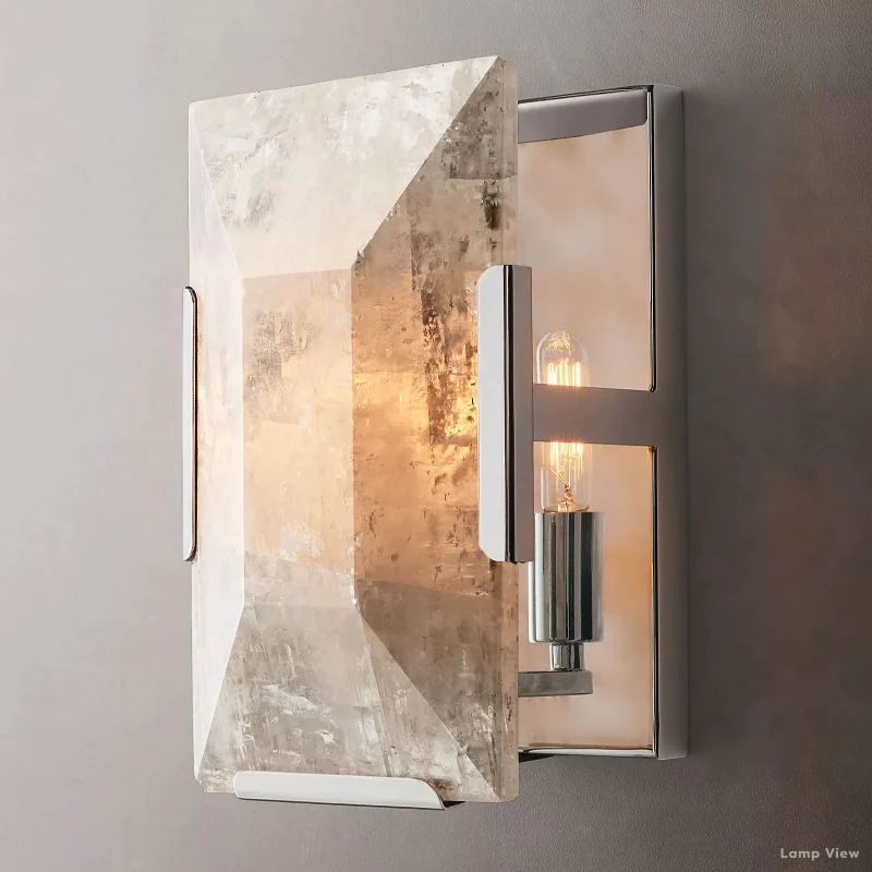 Harlow Chiseled Calcite Wall Sconce