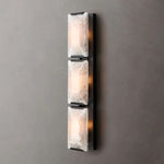 Harlow Chiseled Calcite Triple Wall Sconce