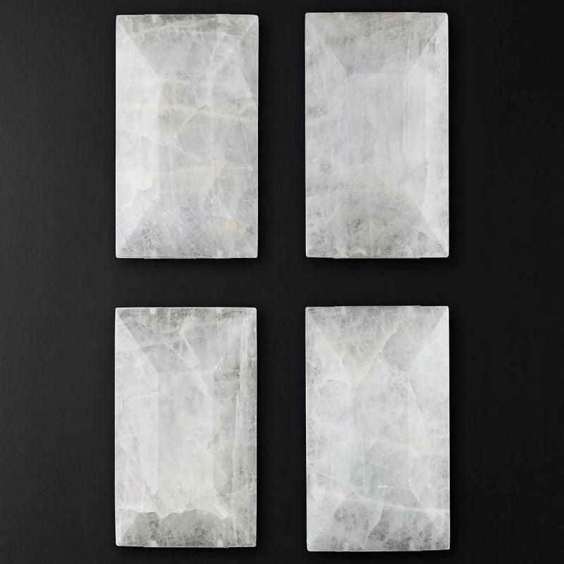 Harlow Chiseled Calcite Triple Wall Sconce