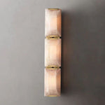 Harlow Chiseled Calcite Triple Wall Sconce