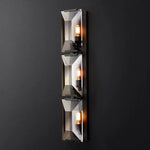 Harlow Chiseled Crystal Triple Wall Sconce