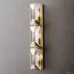 Harlow Chiseled Crystal Triple Wall Sconce