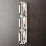 Harlow Chiseled Crystal Triple Wall Sconce