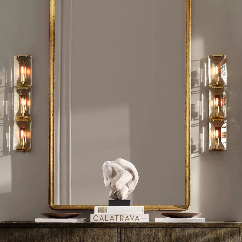 Harlow Chiseled Crystal Triple Wall Sconce