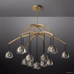 Hemisphere Domed Crystal Round Chandelier 60"