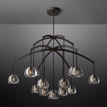 Hemisphere Domed Crystal Round Chandelier 60"
