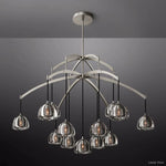 Hemisphere Domed Crystal Round Chandelier 60"