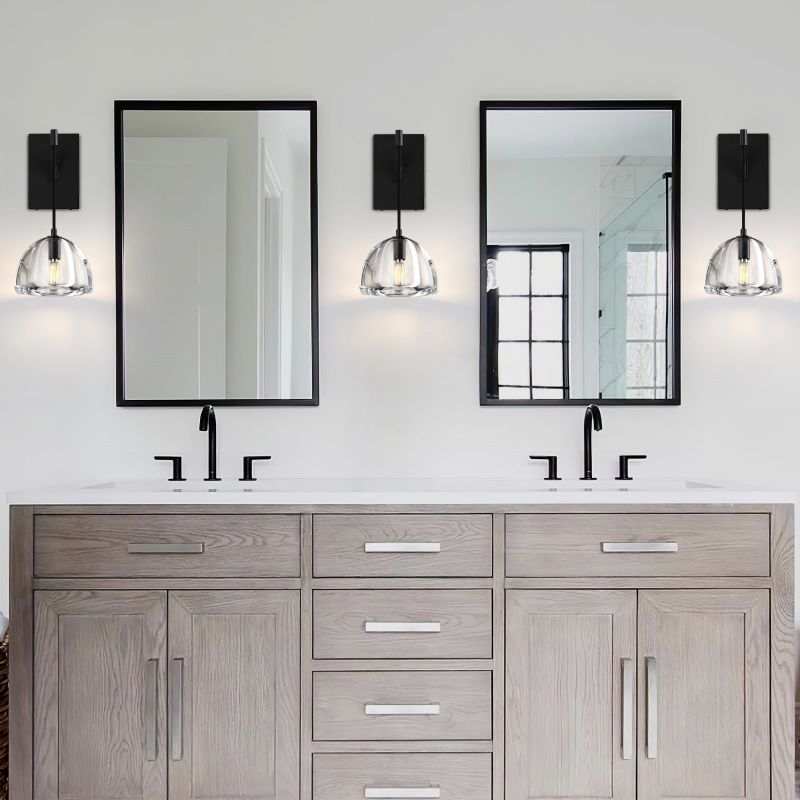 Hemisphere Domed Crystal Wall Sconce