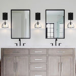 Hemisphere Domed Crystal Wall Sconce