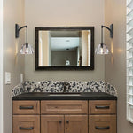Hemisphere Domed Crystal Wall Sconce