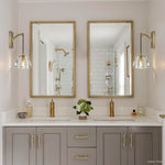 Hemisphere Domed Crystal Wall Sconce