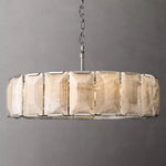 Harlow Chiseled Calcite Round Chandelier 43"
