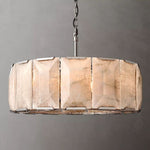 Harlow Chiseled Calcite Round Chandelier 31"