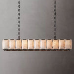 Harlow Chiseled Calcite Rectangle Chandelier 74"