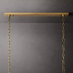 Harlow Chiseled Calcite Rectangle Chandelier 62"