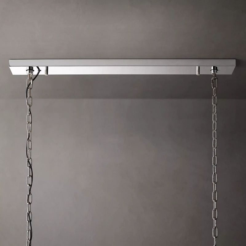 Harlow Chiseled Calcite Rectangle Chandelier 62"
