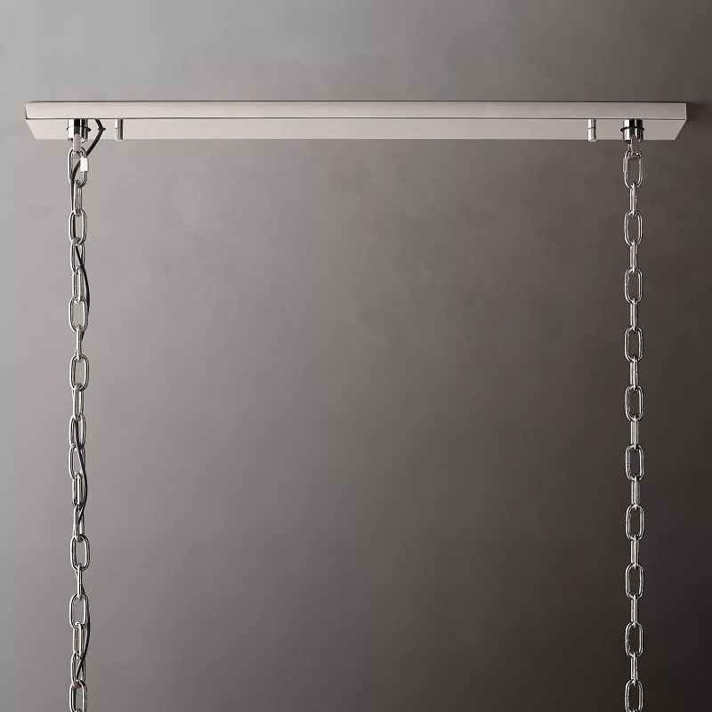 Harlow Chiseled Crystal Rectangle Chandelier 54"