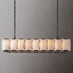Harlow Chiseled Calcite Rectangle Chandelier 62"