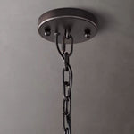 Harlow Chiseled Calcite Round Chandelier 19"