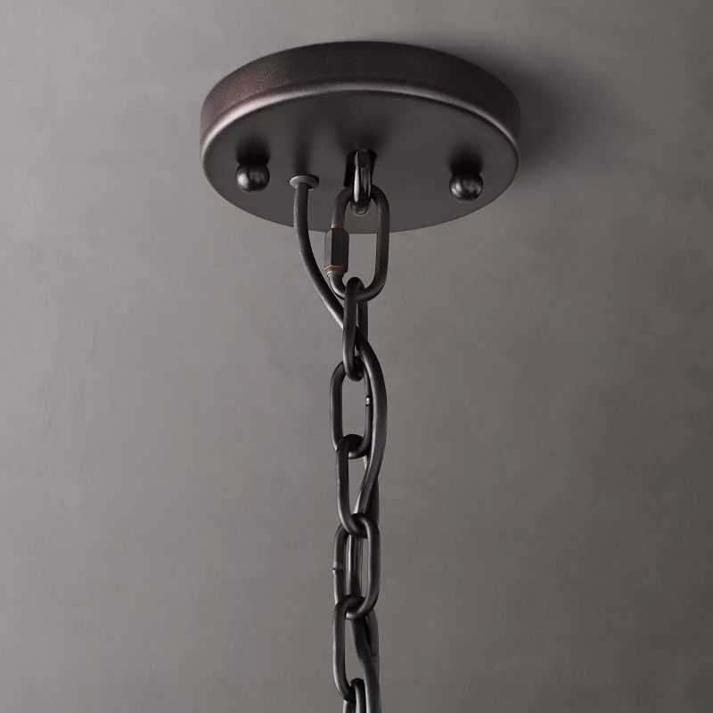 Harlow Chiseled Calcite Round Chandelier 60"