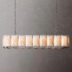 Harlow Chiseled Calcite Rectangle Chandelier 62"