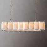 Harlow Chiseled Calcite Rectangle Chandelier 54"