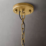 Harlow Chiseled Calcite Round Chandelier 43"
